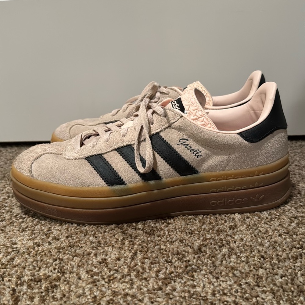 Adidas women’s gazelle BOLD platform sneakerss - 9
